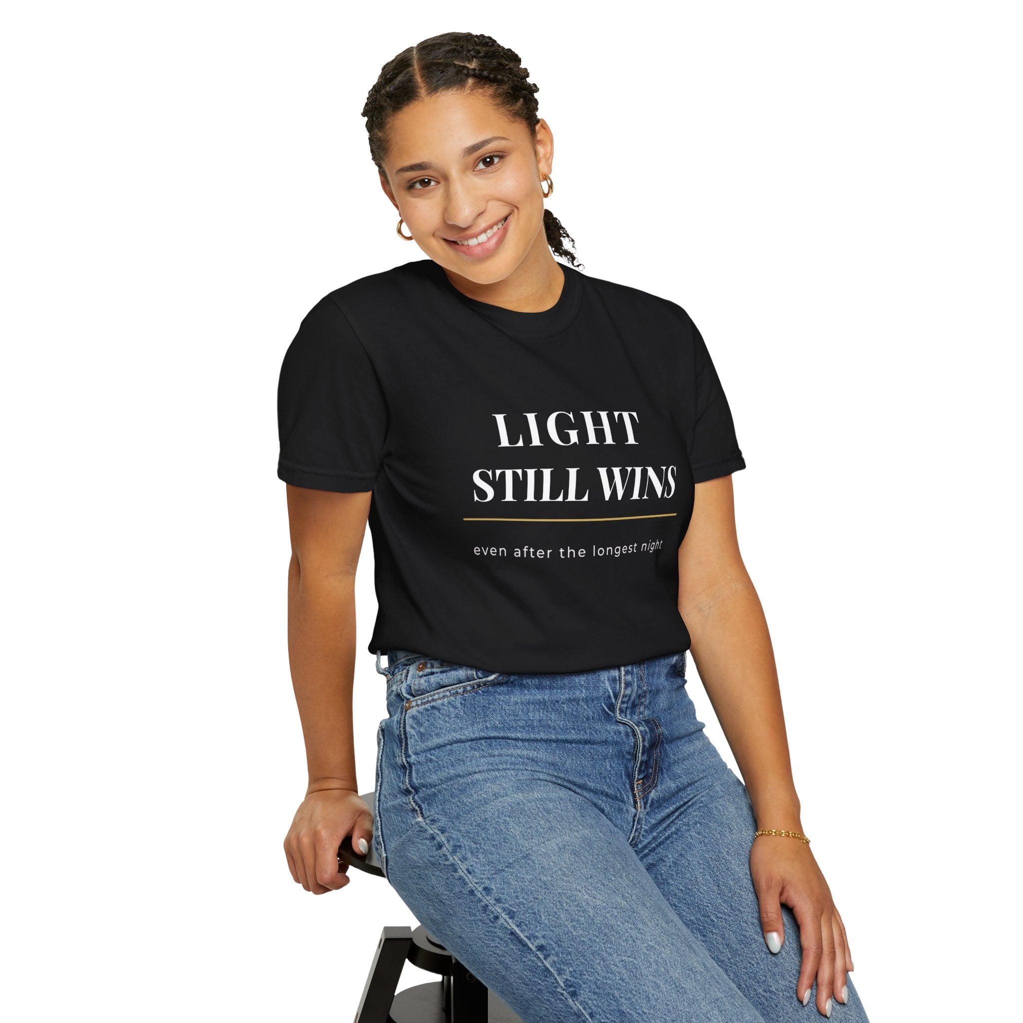 LIGHT STILL WINS Garment-Dyed T-Shirt