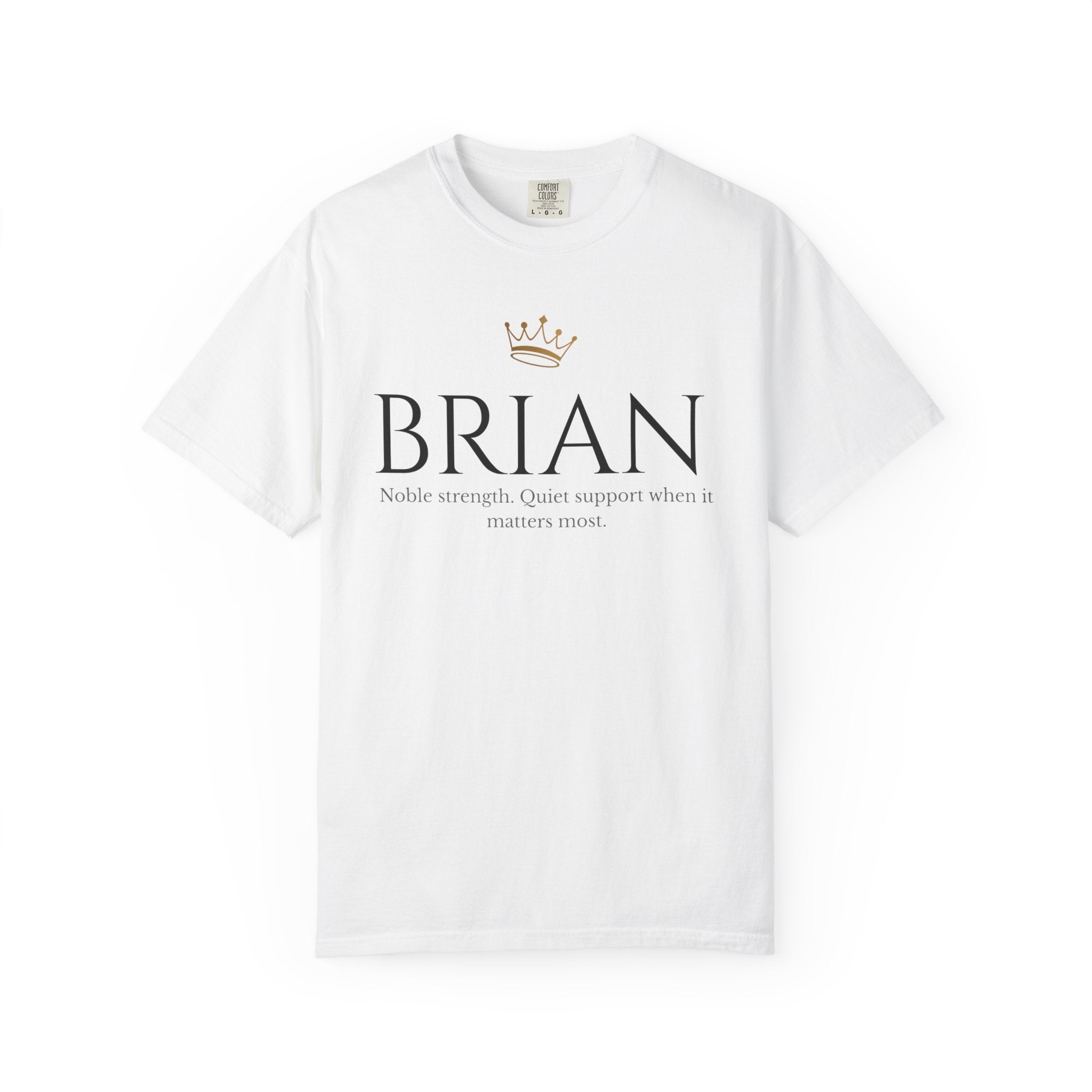 BRIAN Minimalist Dark Garment-Dyed T-Shirt