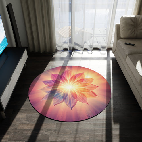 Blossom Rise Round Area Rug