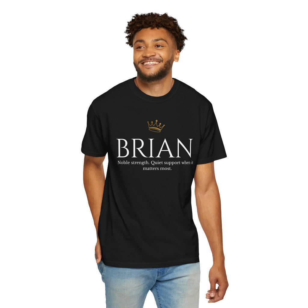 BRIAN Minimalist Garment-Dyed T-Shirt