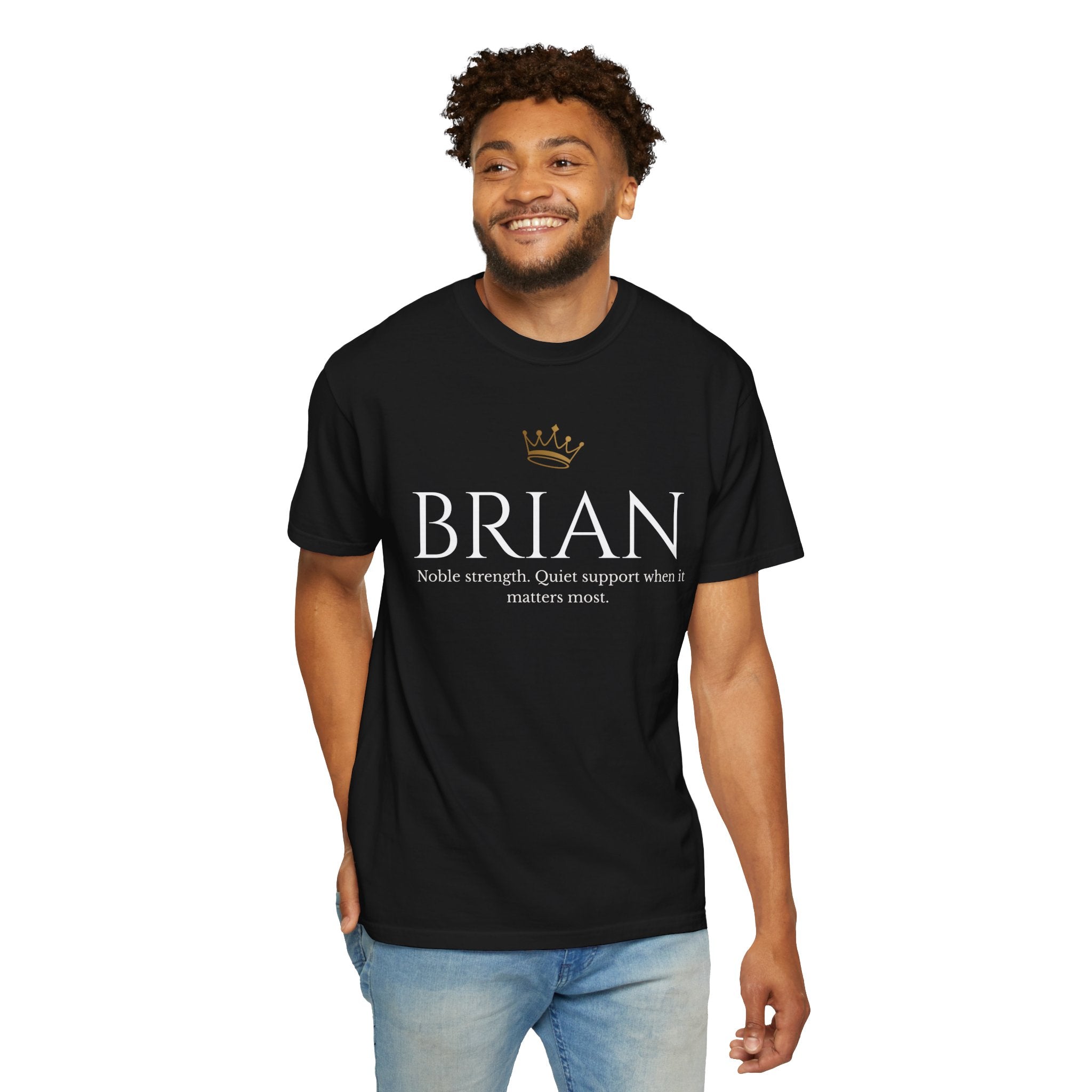 BRIAN Minimalist Garment-Dyed T-Shirt