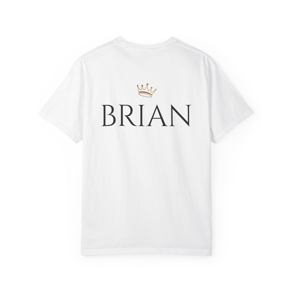 BRIAN Minimalist Dark Garment-Dyed T-Shirt