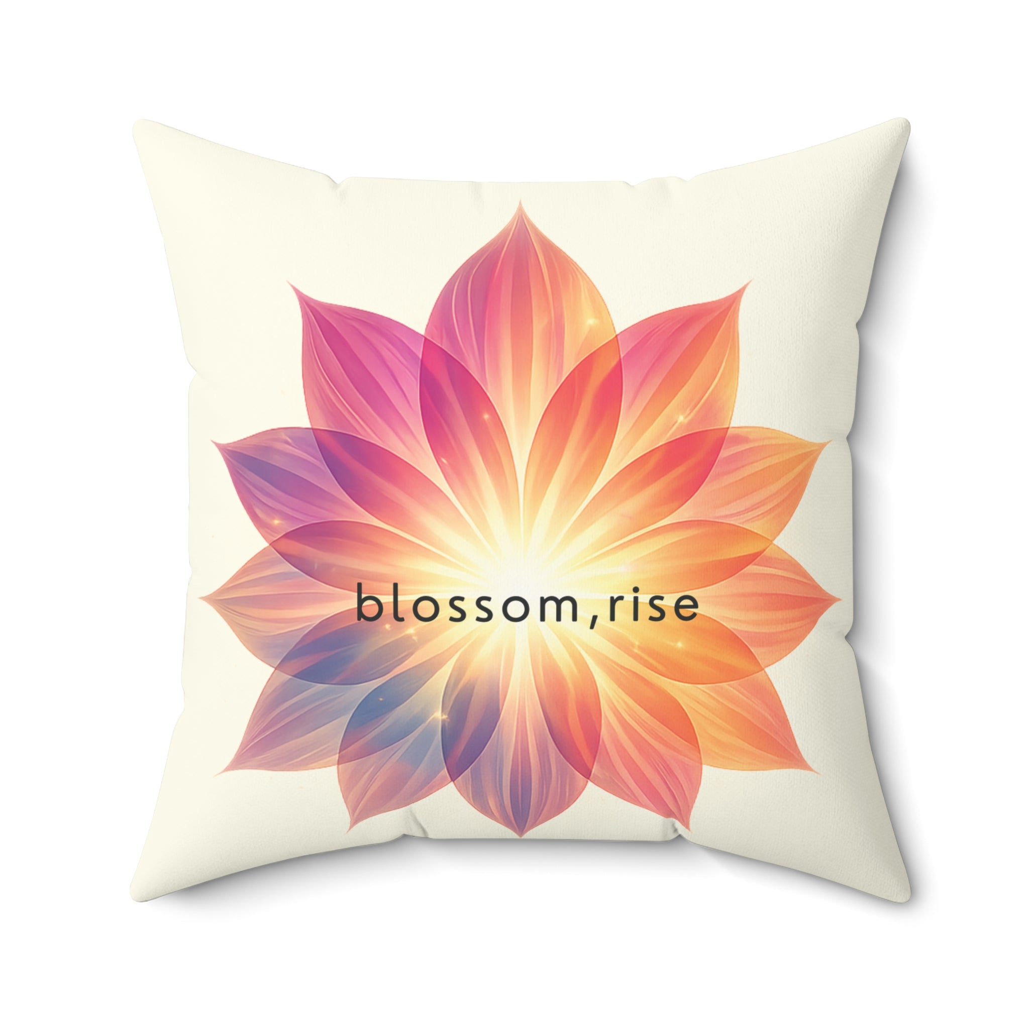 Blossom Rise Decorative Throw Pillow
