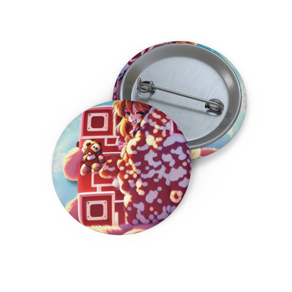 Built Different Teddy Anime Pin Buttons
