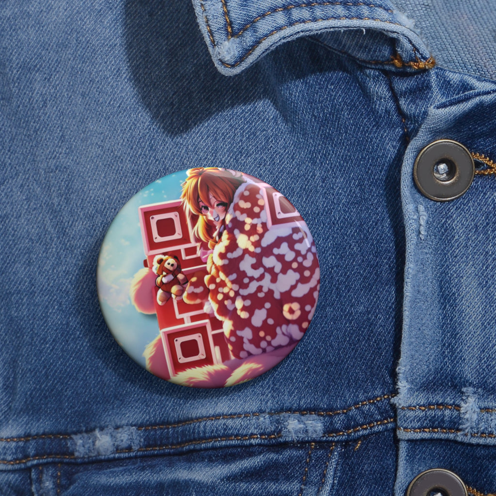 Built Different Teddy Anime Pin Buttons