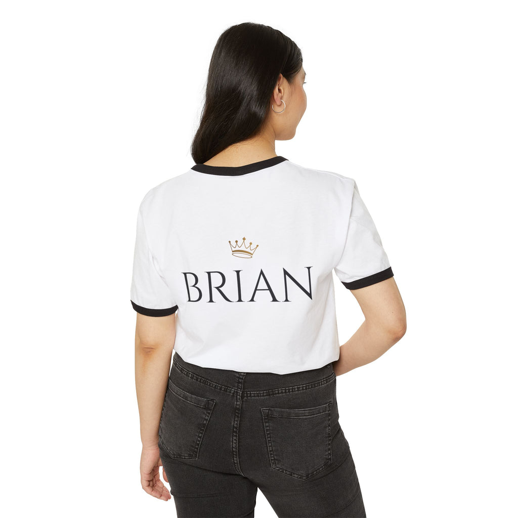 BRIAN Minimalist Cotton Ringer T-Shirt