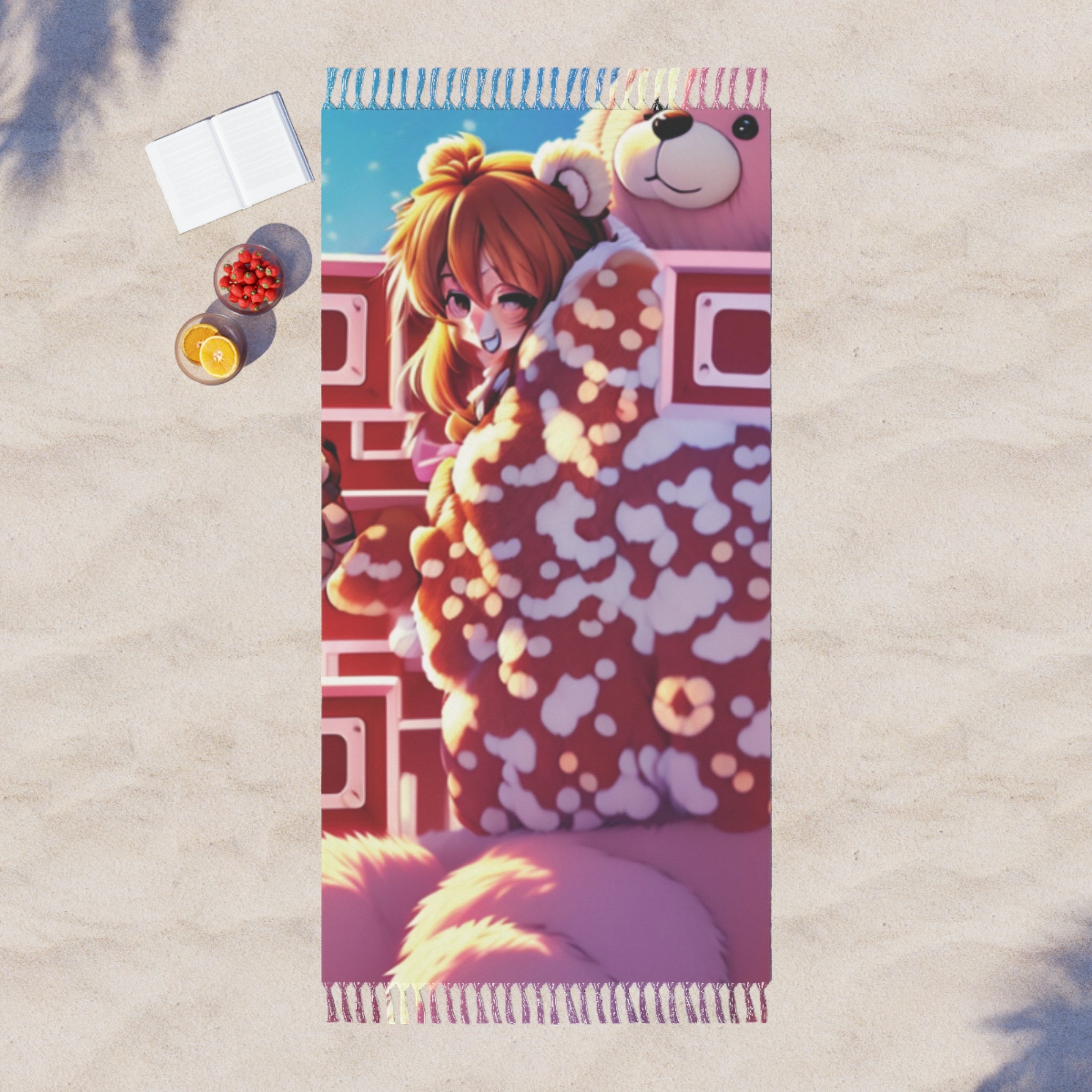 Built Different Teddy Anime Beach Cloth