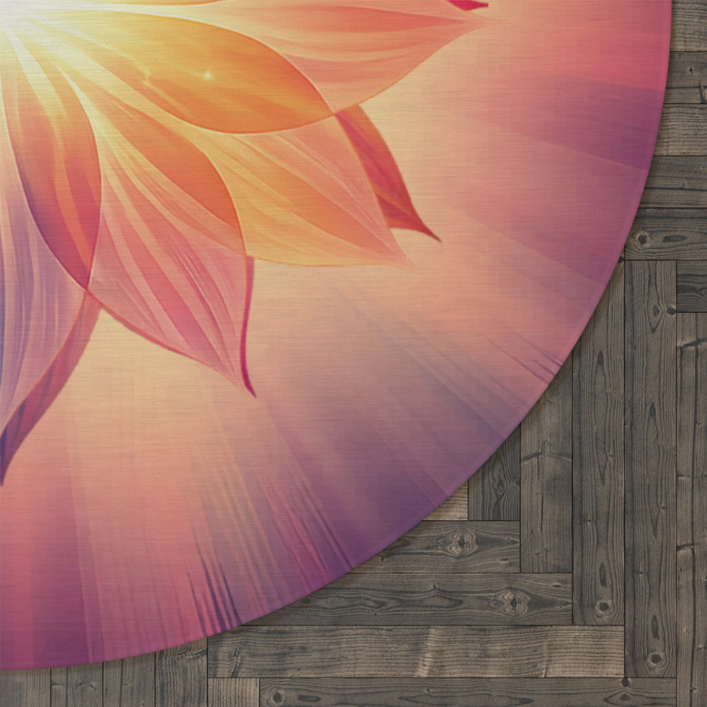 Blossom Rise Round Area Rug