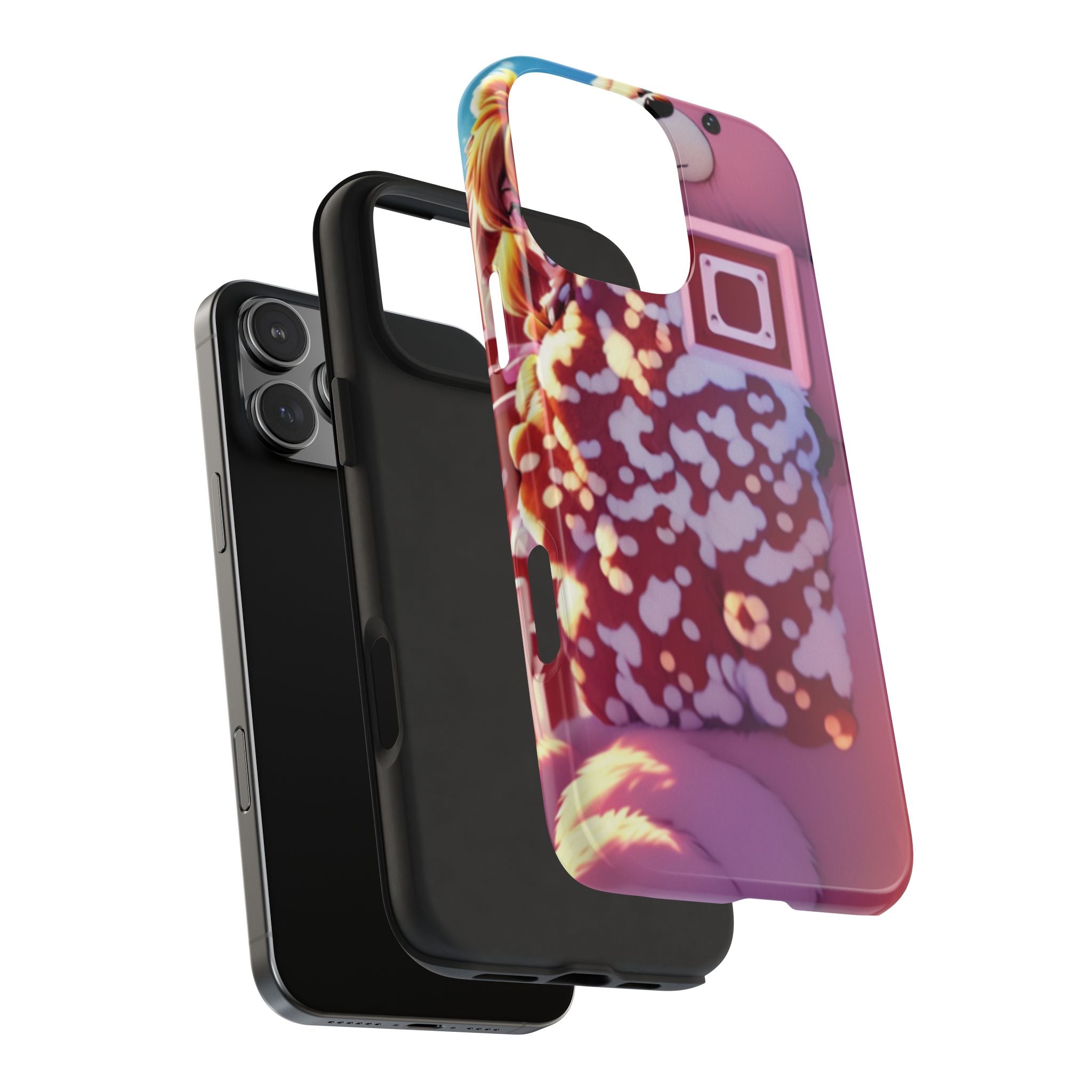 Built Different Teddy Anime Phone Case
