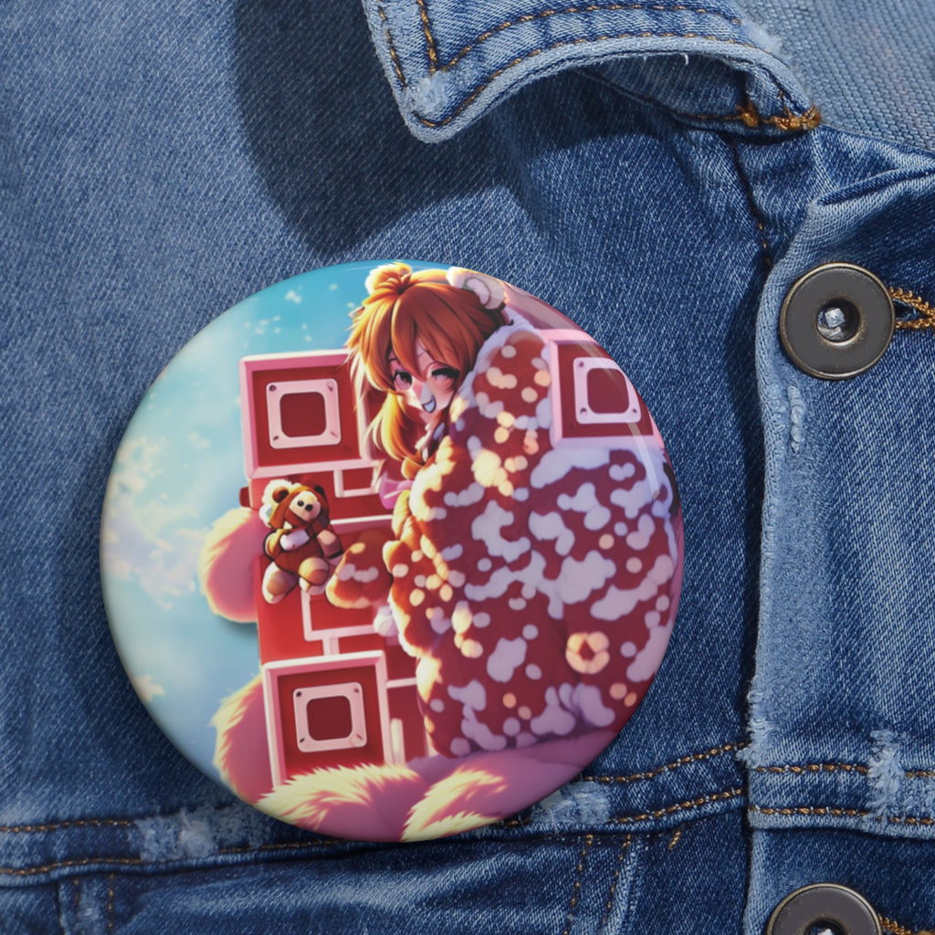 Built Different Teddy Anime Pin Buttons