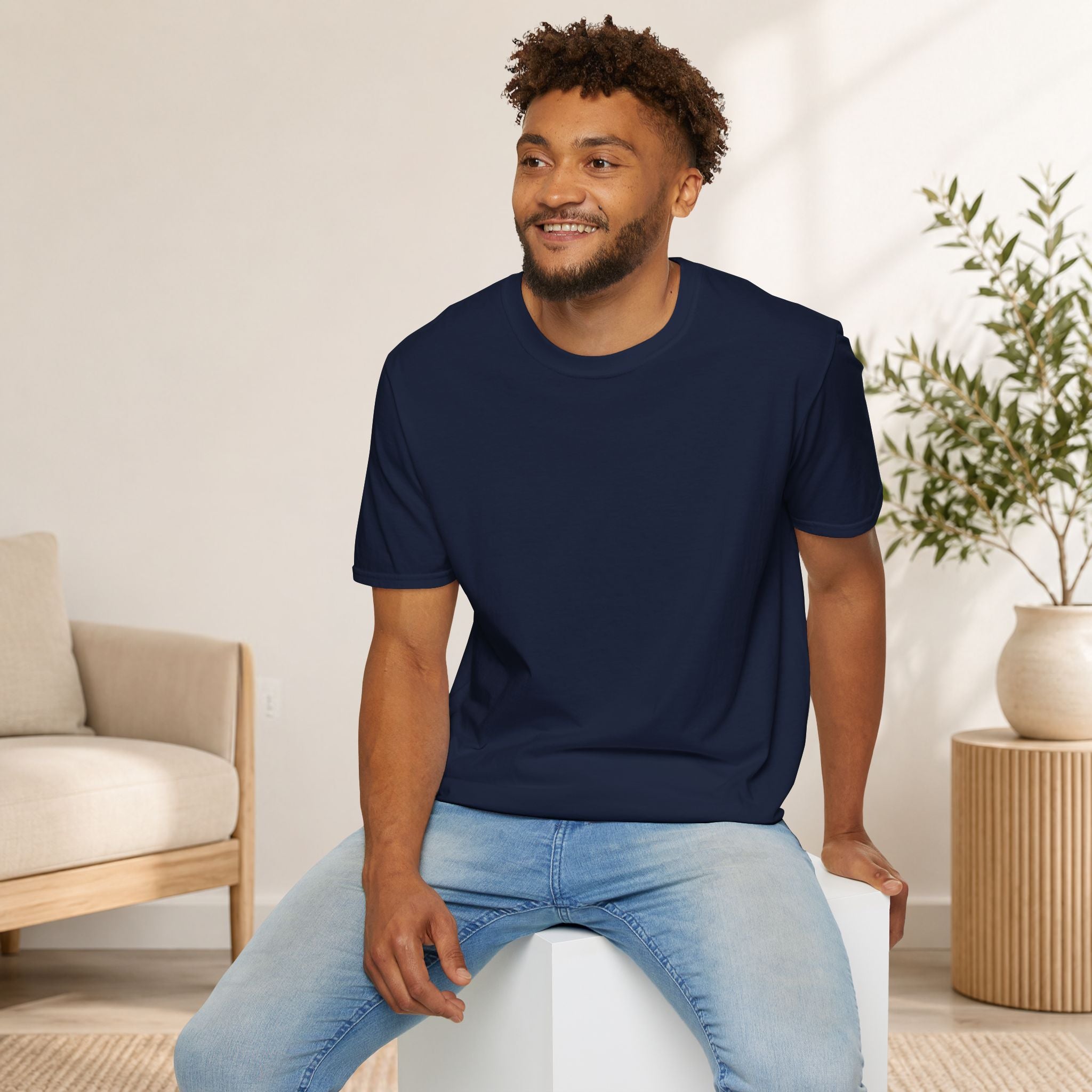 Unisex Soft Cotton Crewneck T-Shirt