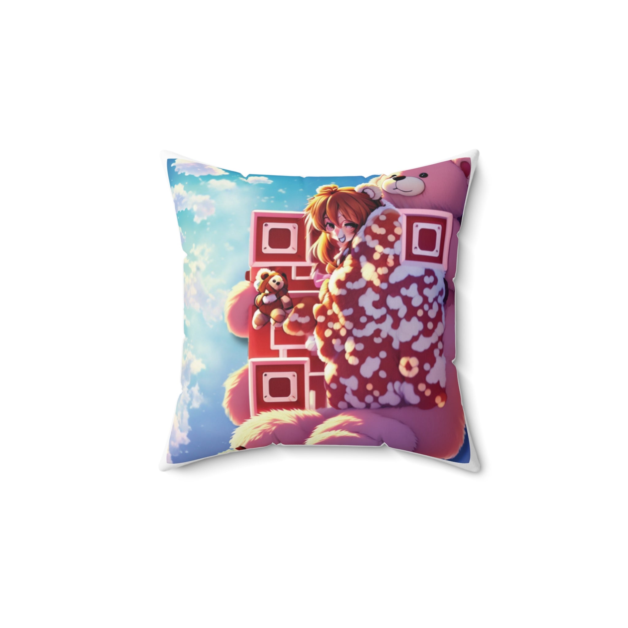 Built Different Teddy Anime Pillow