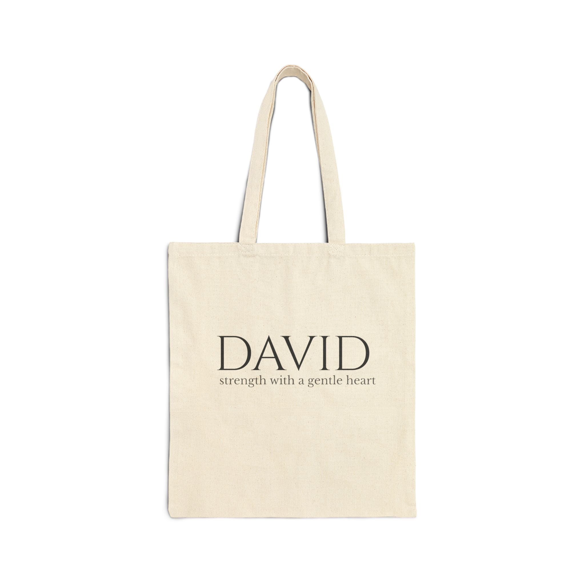 DAVID Minimalist Canvas Tote