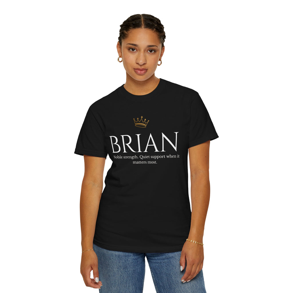 BRIAN Minimalist Garment-Dyed T-Shirt