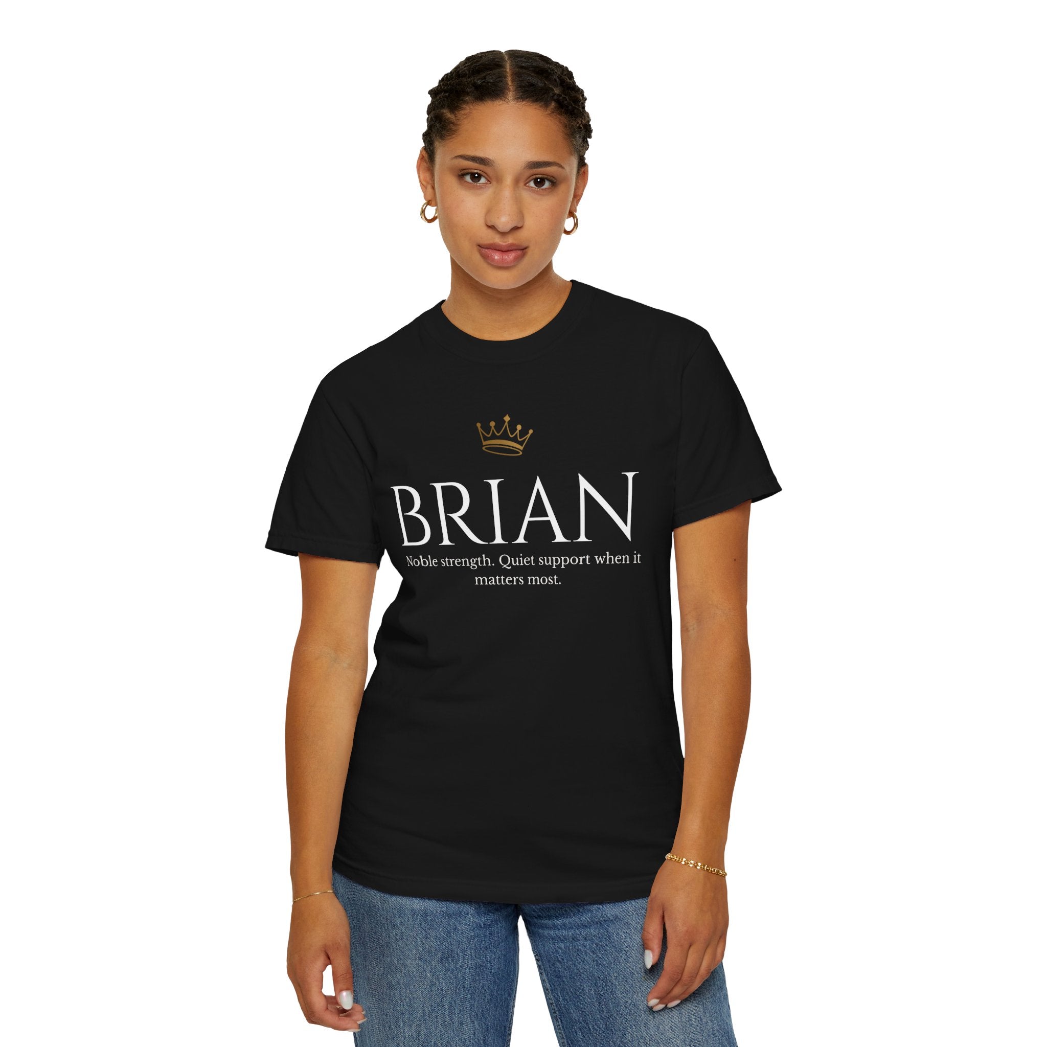 BRIAN Minimalist Garment-Dyed T-Shirt
