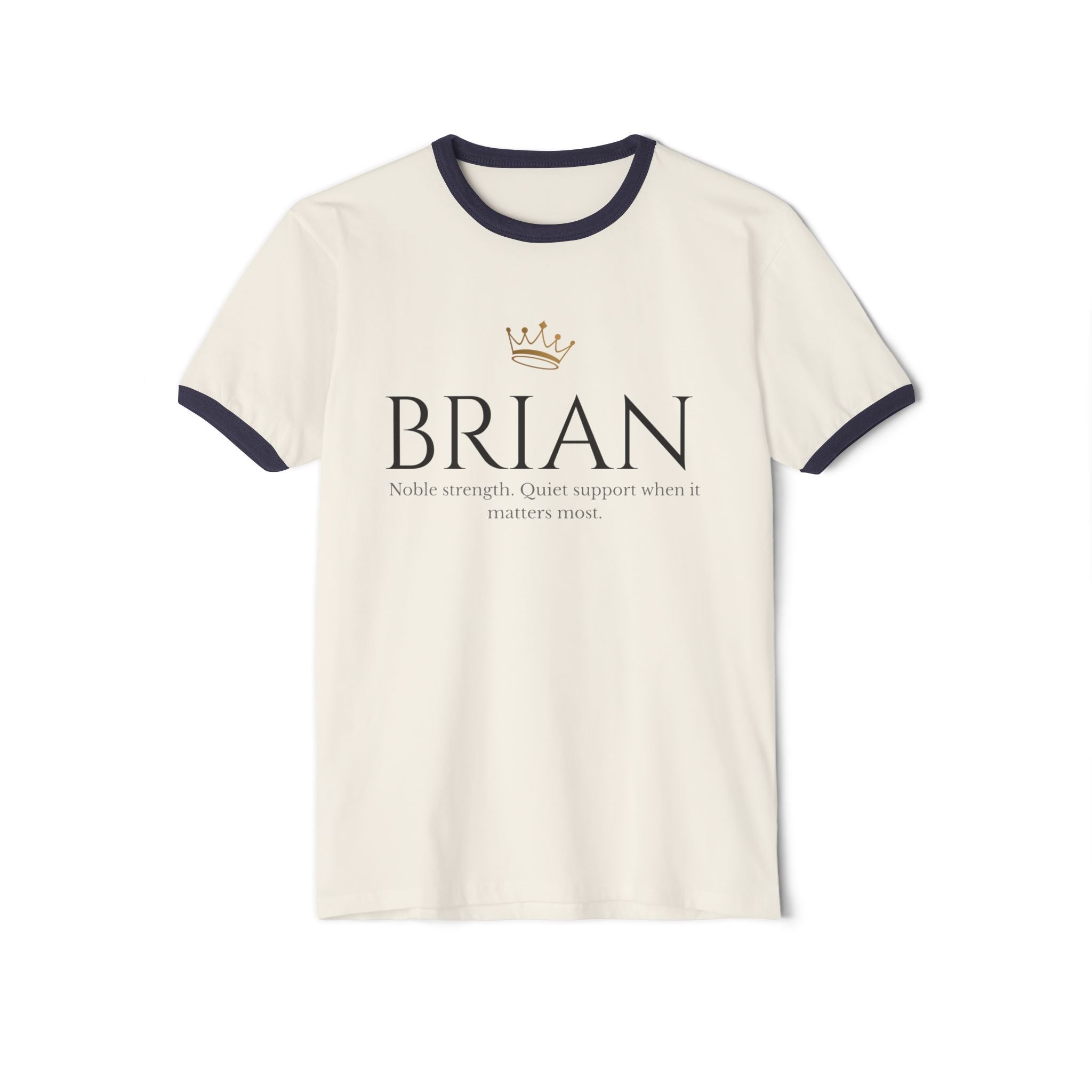 BRIAN Minimalist Cotton Ringer T-Shirt
