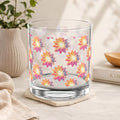 Blossom Pattern Rocks Glass