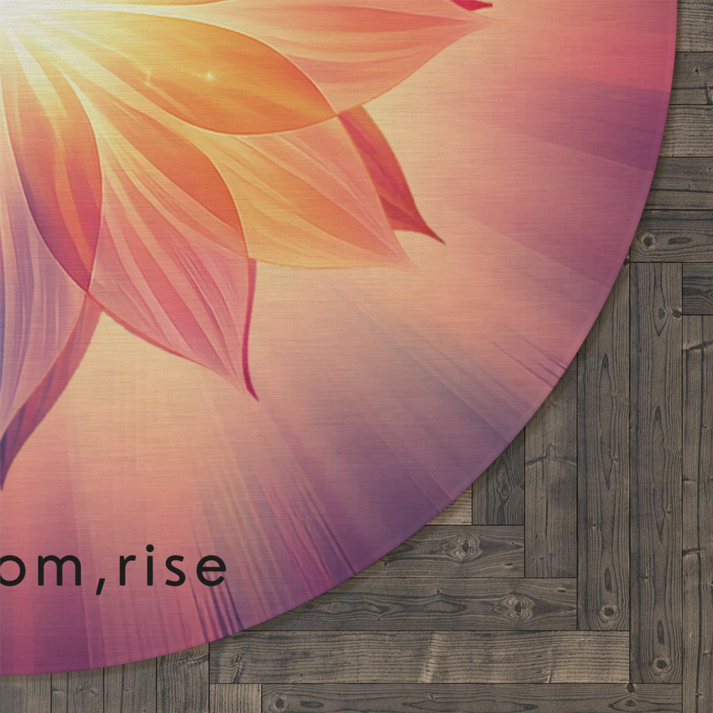 Blossom Rise Round Area Rug