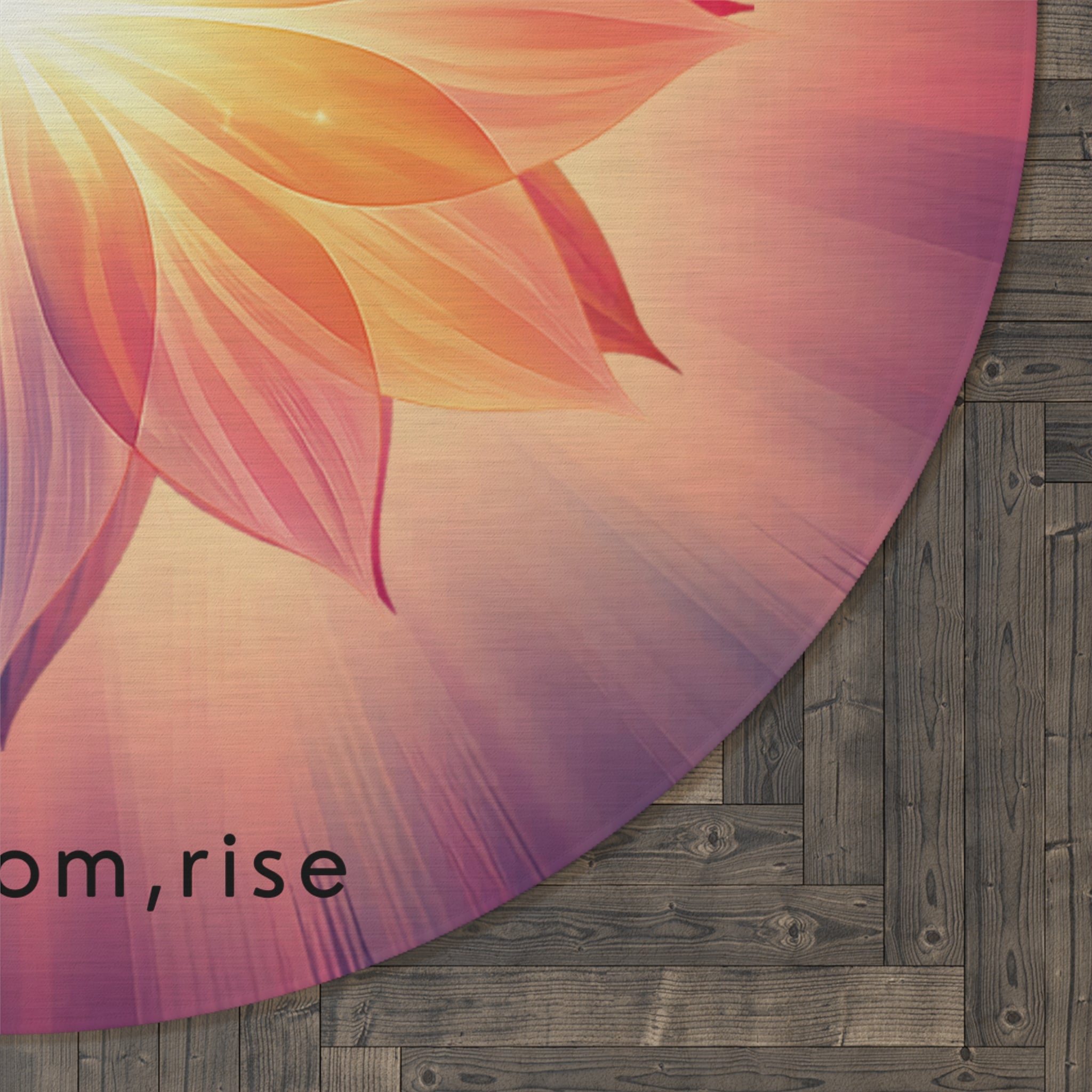 Blossom Rise Round Area Rug