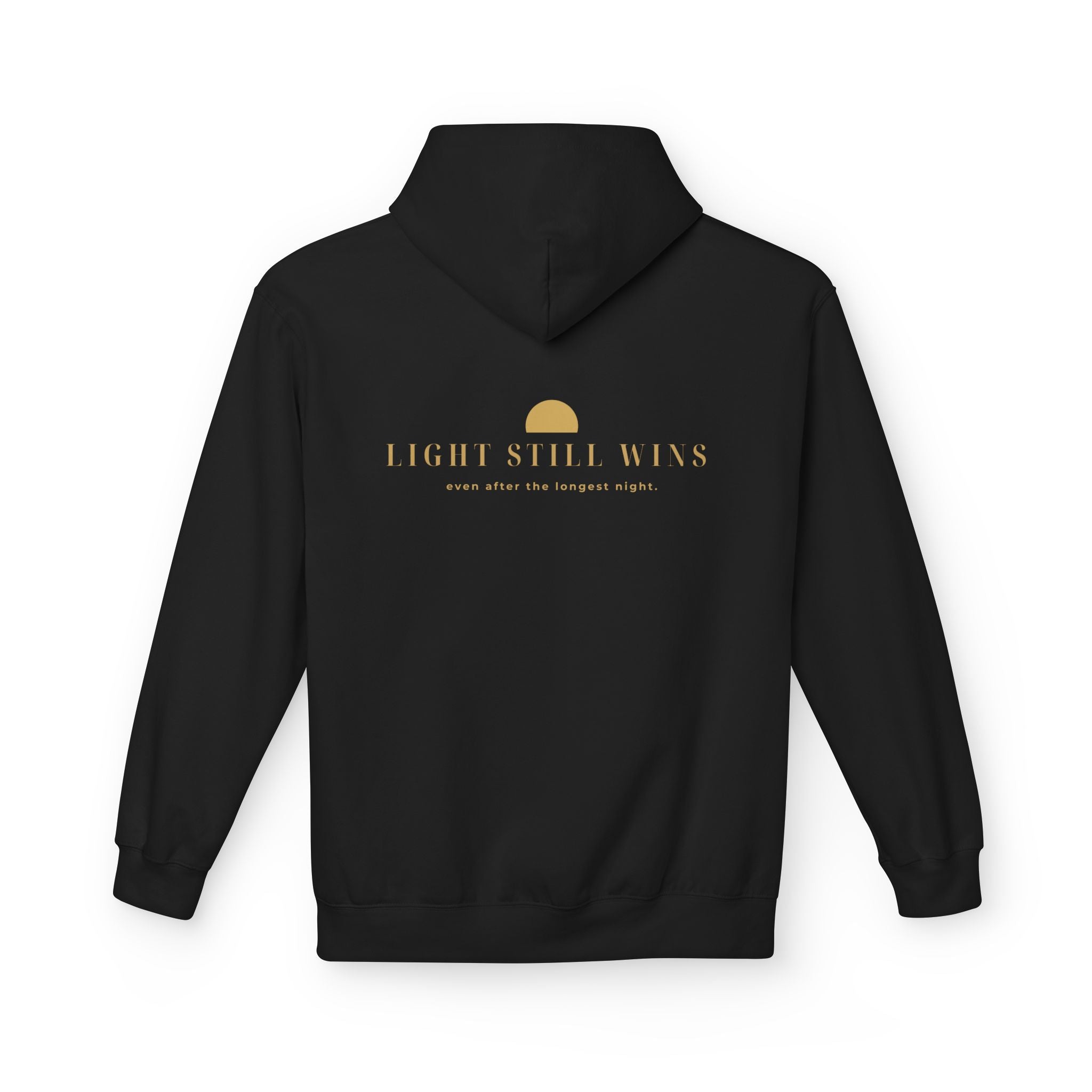 Light Still Wins Minimalist Fleece Hoodie