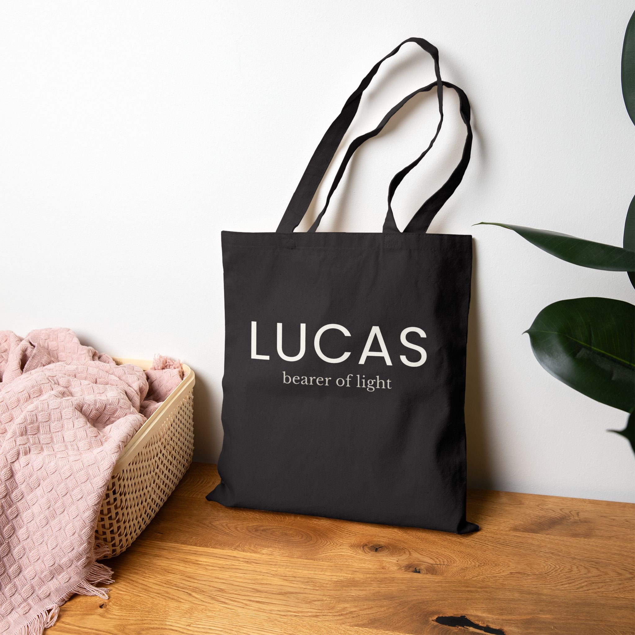 LUCAS Modern Minimalist Canvas Tote Bag