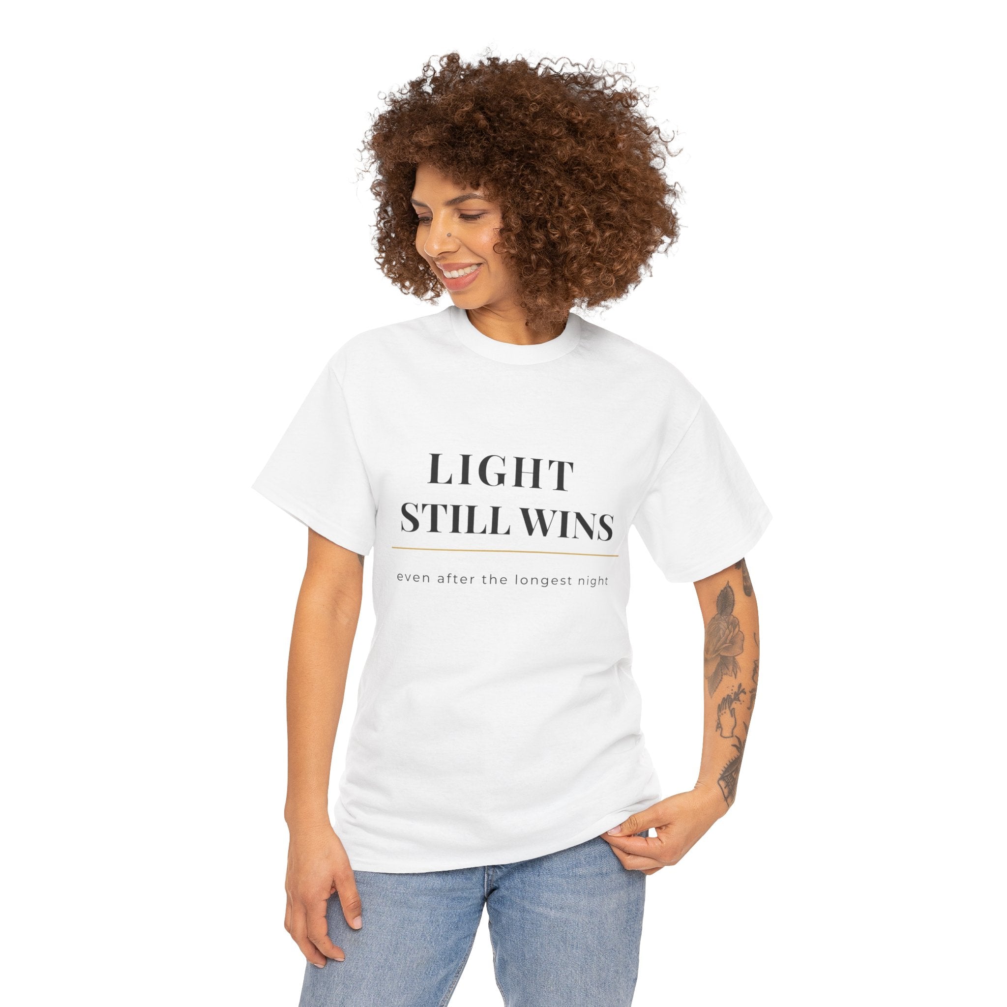 LIGHT STILL WINS Heavy Cotton Tee