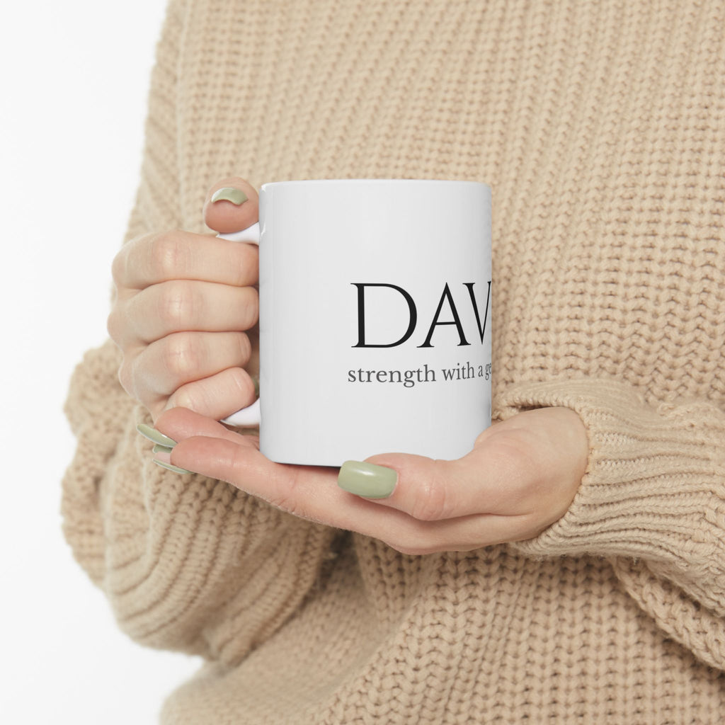DAVID Minimalist Ceramic Mug